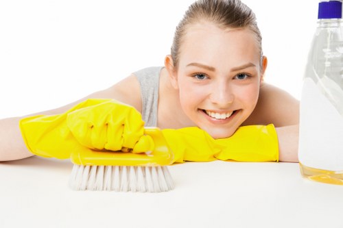 Stain removal treatment on carpet fibers