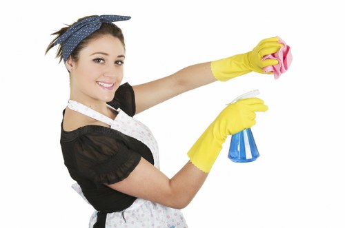 Technician explaining booking details before a carpet cleaning visit